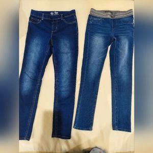 2 Girls Jeggings, Size 10 - 12